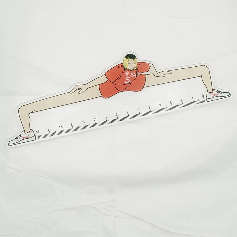 1 Pcs 15Cm Anime Peripherals Creative Ruler Student Stationery Supplies Scale Line Surveying Tool Gift