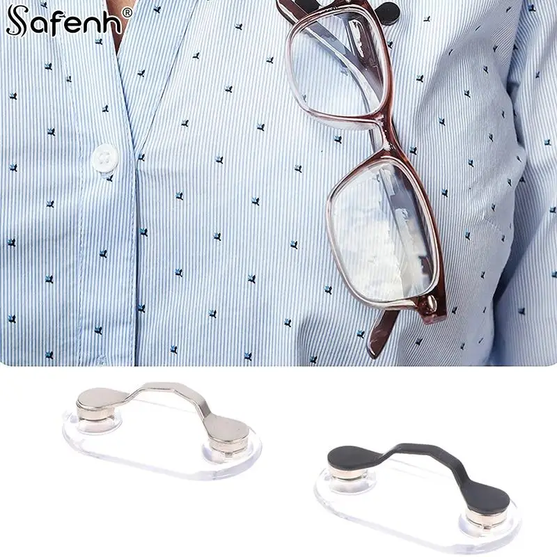 

Magnetic Glasses Clip Hang Eyeglass Holder Pin Brooches Multi-function Portable Clothes Clip Buckle Glasses Headset Line Clips