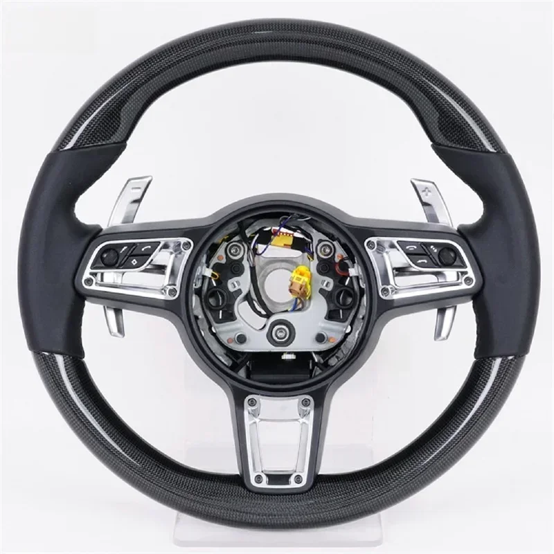 

Customized Carbon Fiber Leather Car Steering Wheel For Porsches Macan Cayenne 918 911 718 970 971 958 Car Accessories