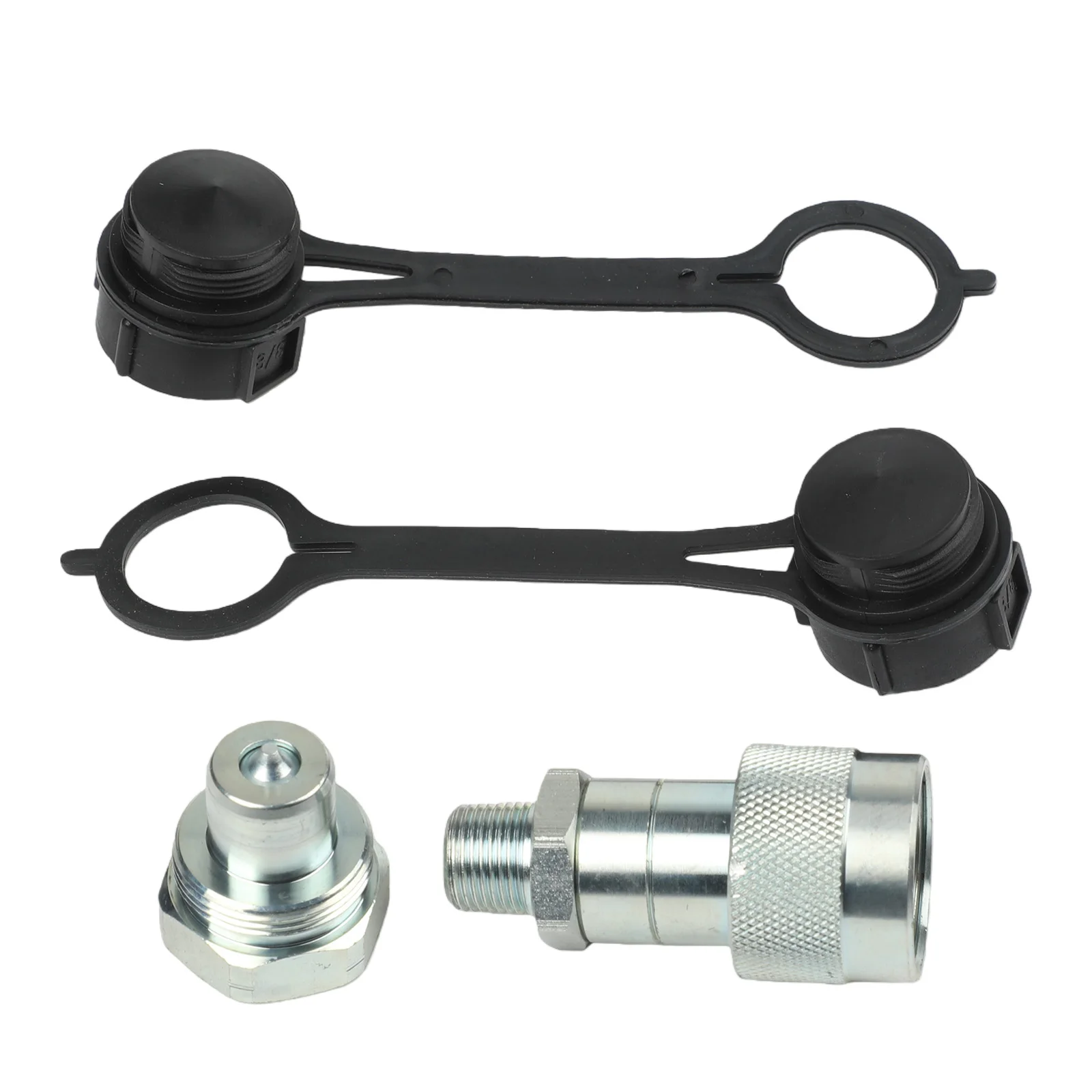 Hydraulic Quick Connector Set for Hydraulic Jacks and Cylinders Compatible with 3000 Series and Enerpac Models