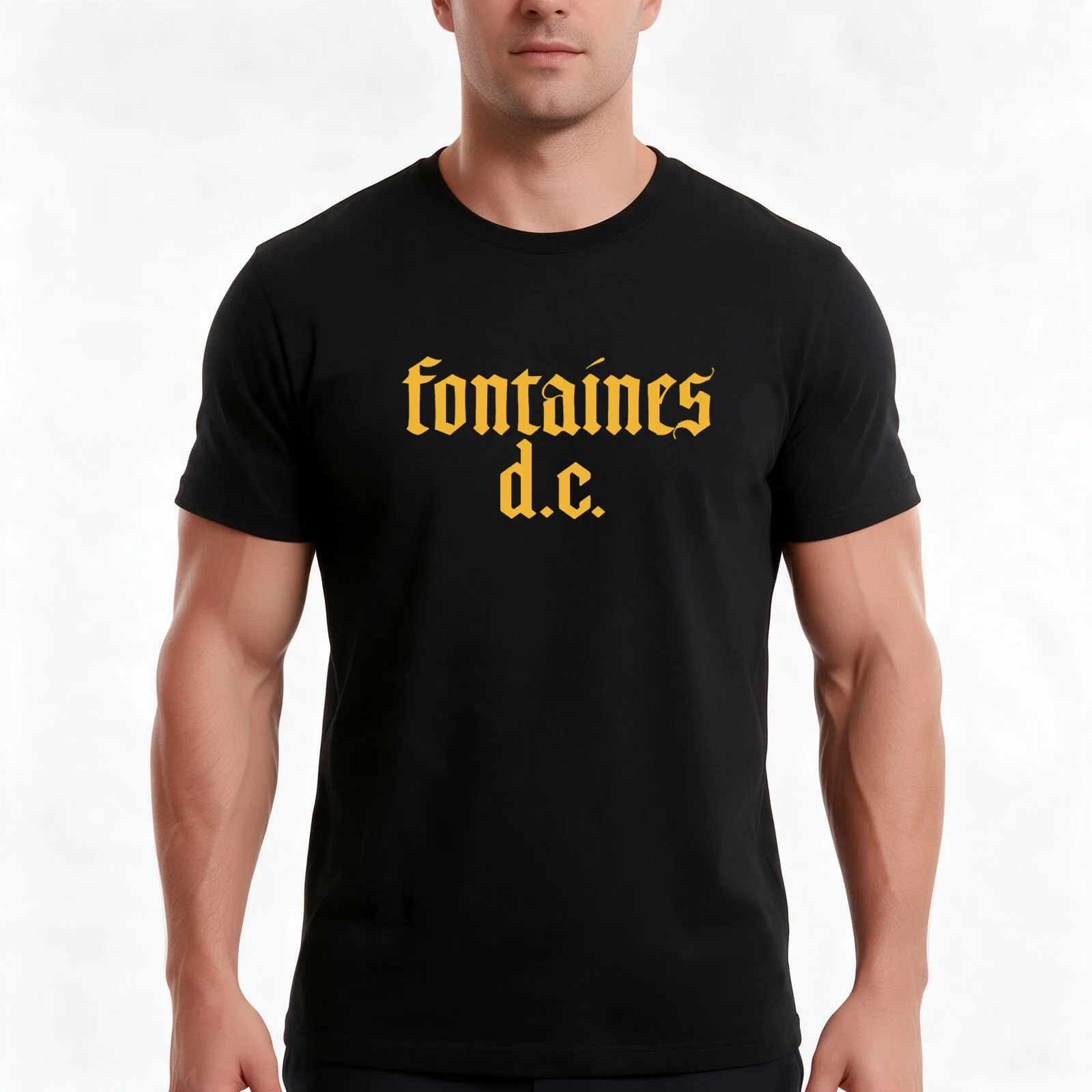 Fontaines D.C. Logo Tee T-Shirt Summer Casual Cotton Tee, Unisex Men Women