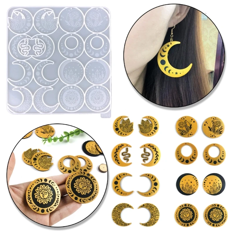 Jewelry Mould Silicone Resin Mold Water Drop Epoxy Resin Moulds for Pendant Earrings Necklace Jewelry Making DIY Crafts