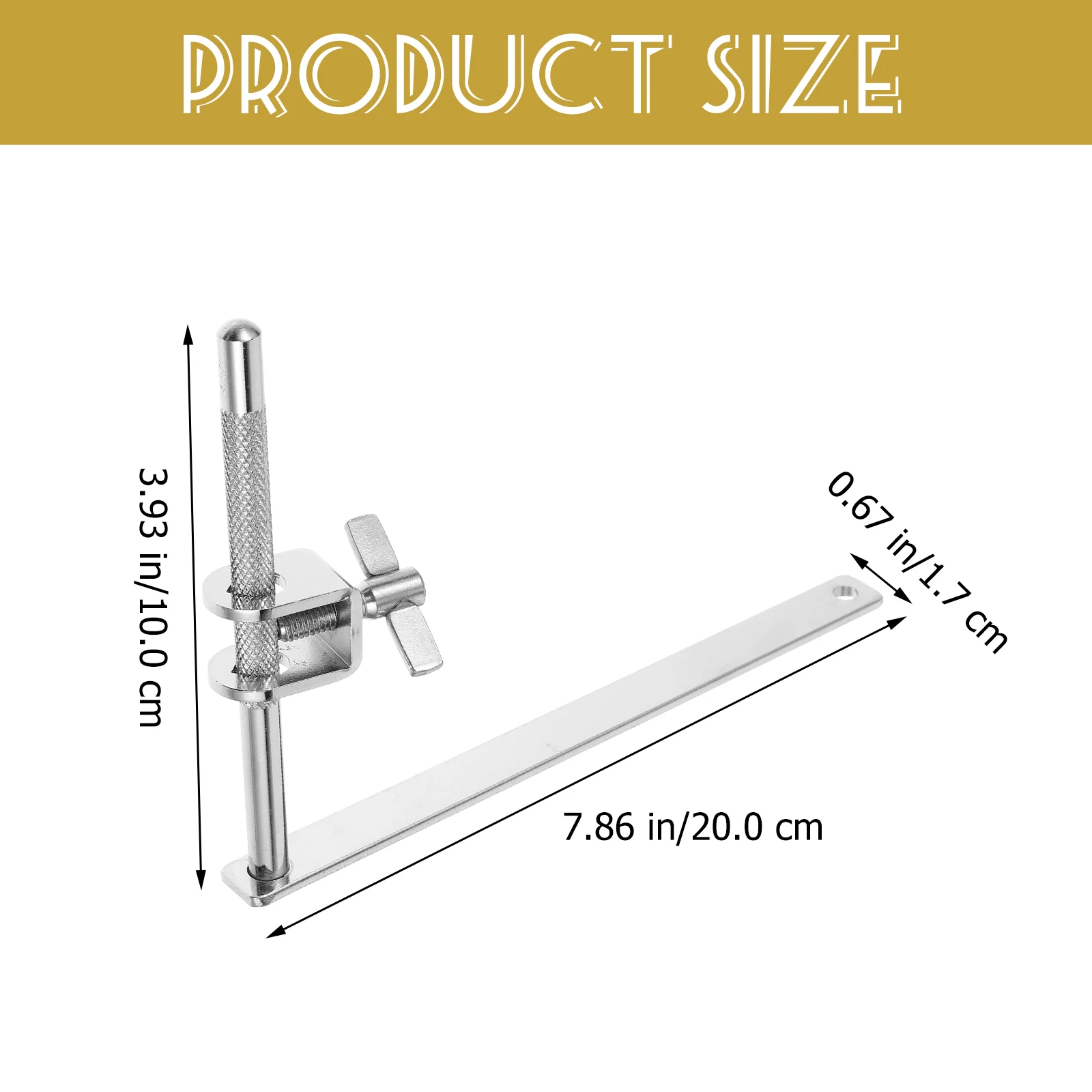 

Snare Drum Bracket Accessories Silver Holder Cowbell Rim Mounting Clamps Drum Bracket Instrument Part