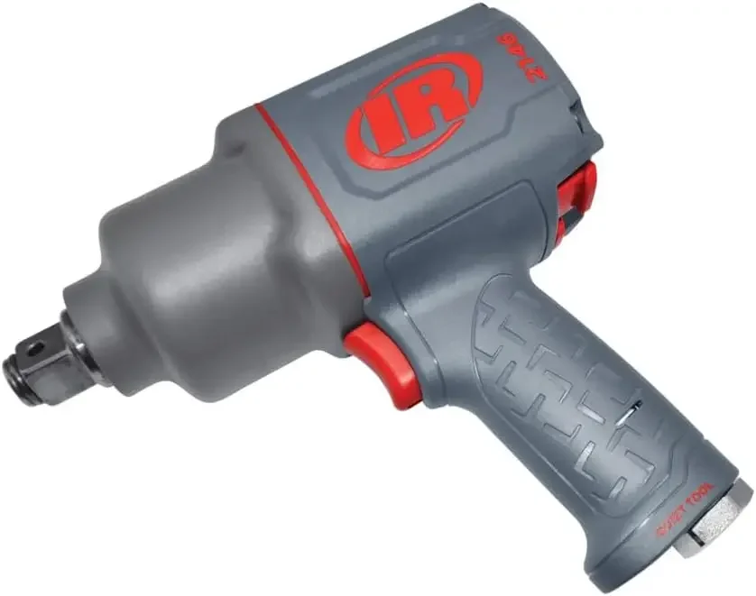 Ingersoll Rand 2146Q1MAX Unidade de 3/4 polegadas, chave de impacto de ar, silenciosa, torque de bucha de porca de 2.000 pés-lbs, dever de manutenção, aperto de pistola