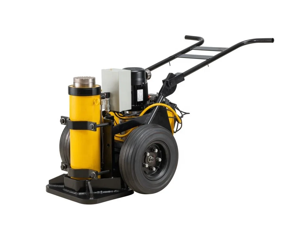 Adjustable 150 Ton Car Lift Mobile Self-Locking Hydraulic Jack With Steel Pumps 50T Capacity Load