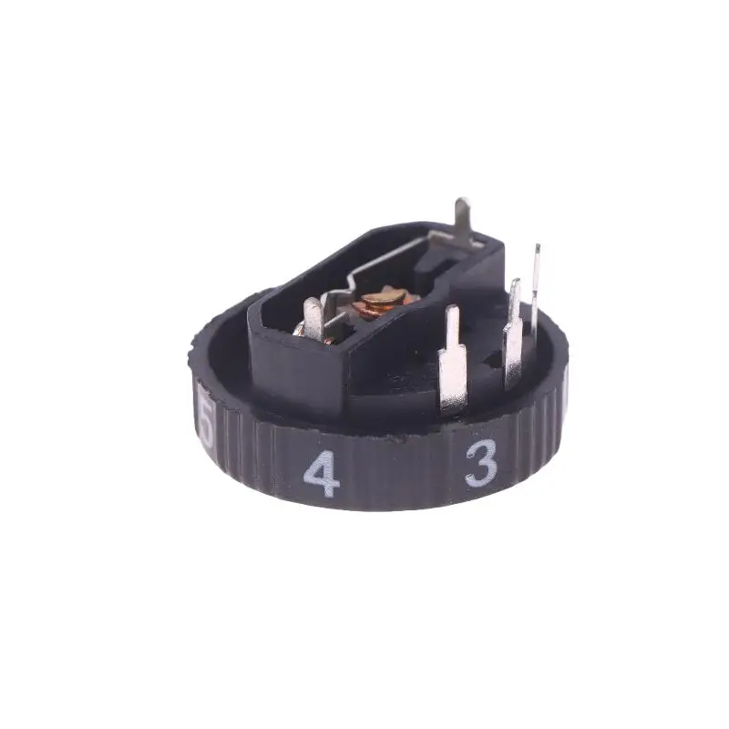 (.) 1Pcs WH 28-T Back B100K 5 Pin Pulley Potentiometer Rotates 10 Lower Belt Switch