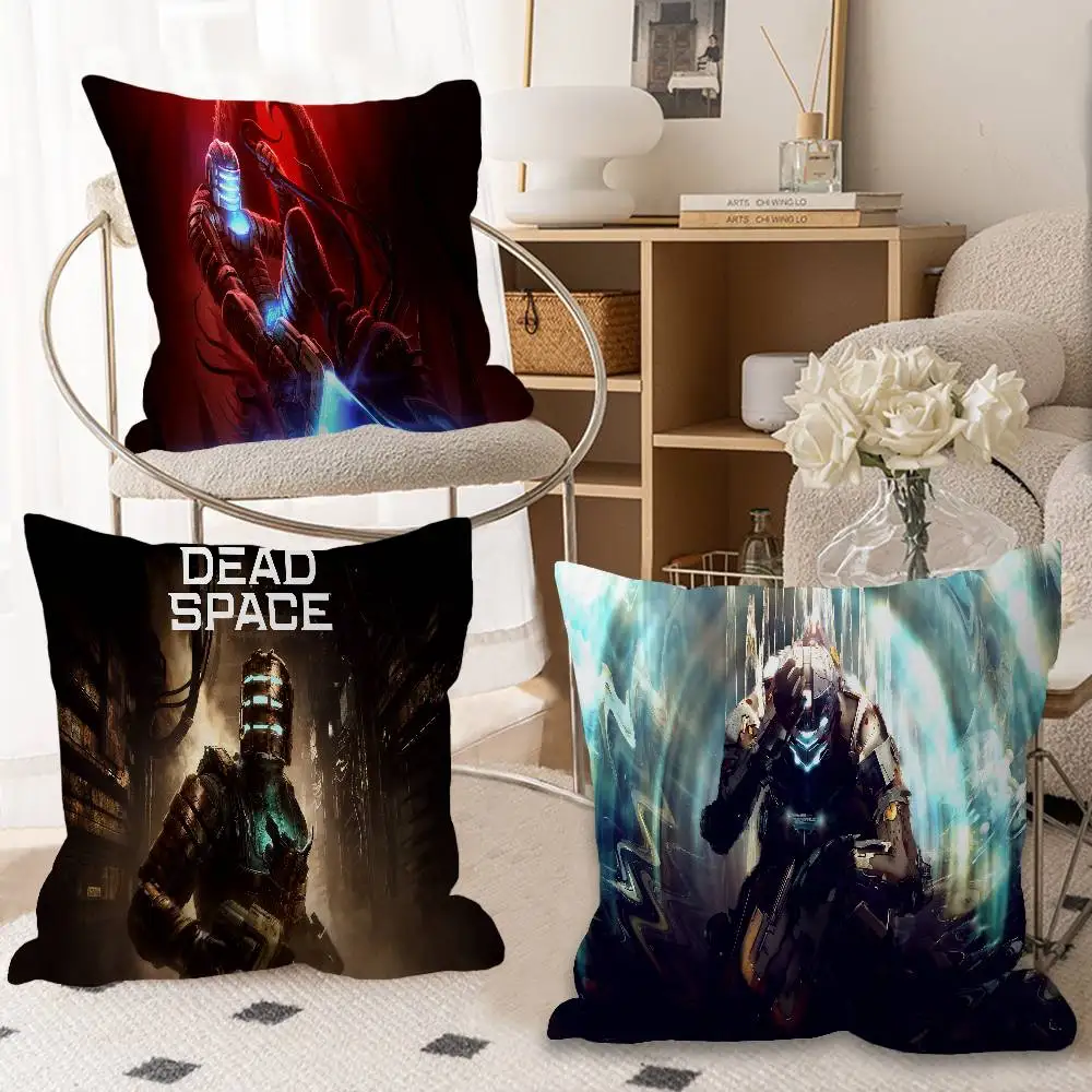 Horror Game Dead Space Pillow Gift Home Office Decoration Bedroom Sofa Car Cushion Cover case 45x45