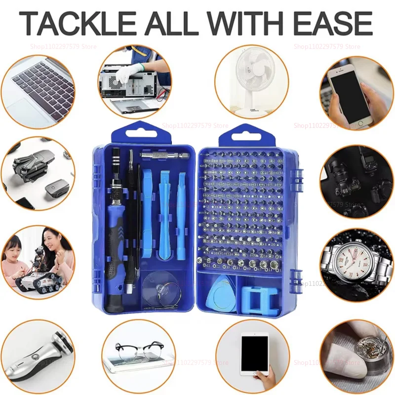 115 في 1 مجموعة مفك براغي متعددة الوظائف أدوات إصلاح إلكترونية لهاتف الكمبيوتر ومجموعة مفك براغي عازل للاستخدام المنزلي #4