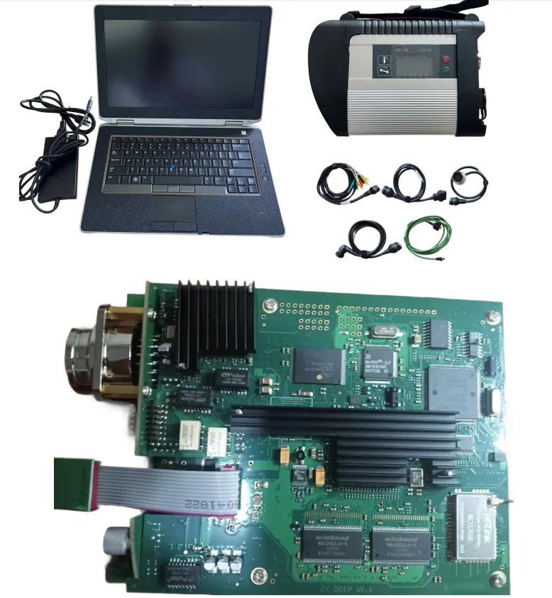 

DOIP WIFI mb star c4 diagnostic scanner tools with 2025.09 xentry diagnosis software for benz with e6420 laptop i5 8g full set