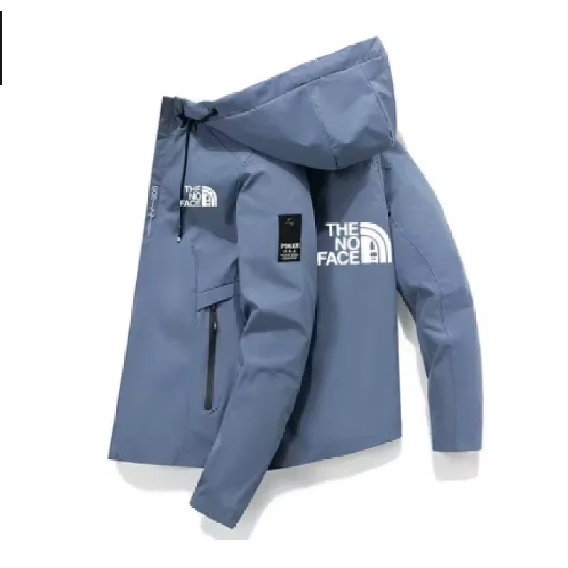 

2025 весенне-осеннее мужское спортивное пальто на открытом воздухе, ветрозащитная куртка на молнии, повседневная качественная бейсбольная куртка с капюшоном