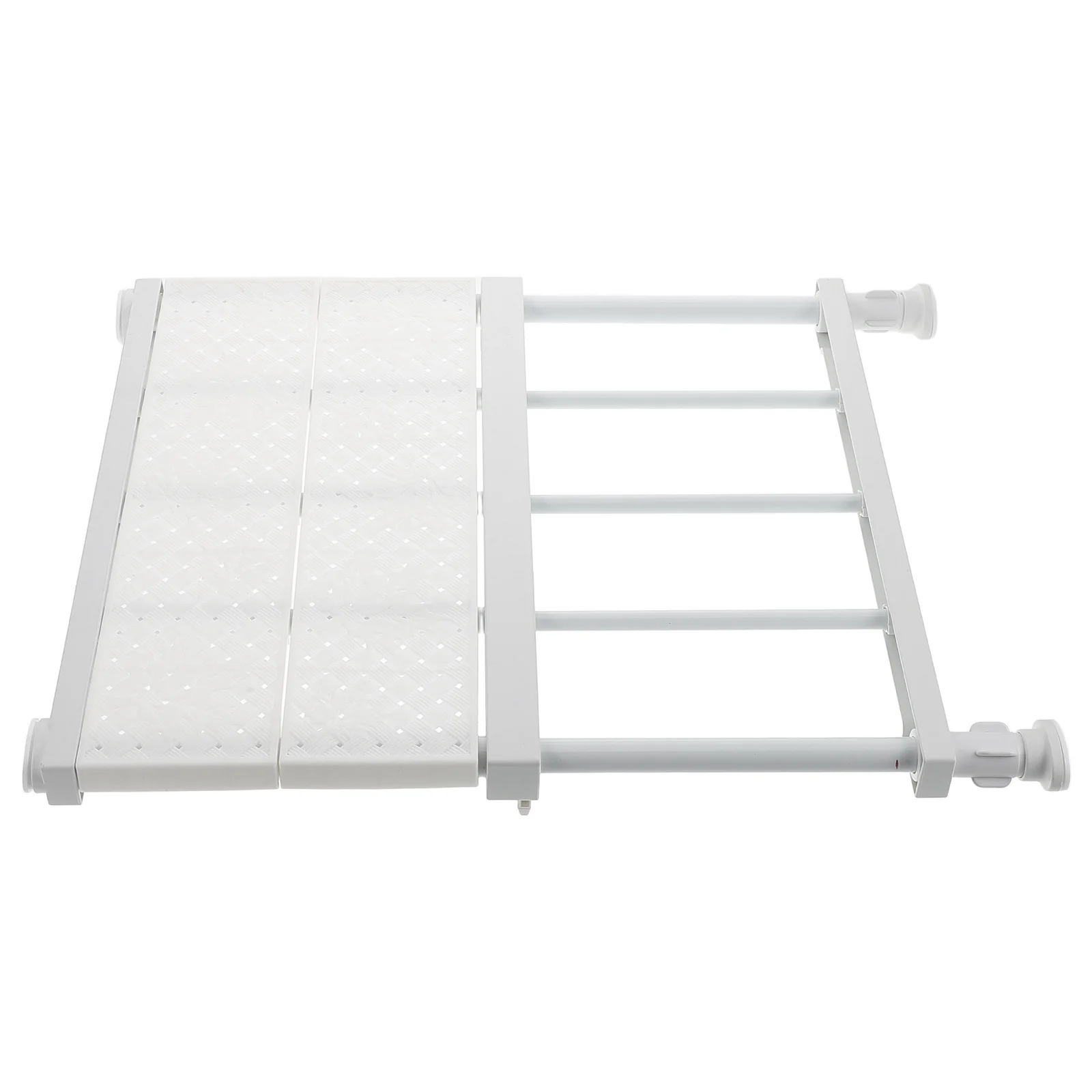

Adjustable Tension Shelf Closet No-Drill Installation Expandable Plastic Wardrobe Multifunctional Storage Organizer Cabinet