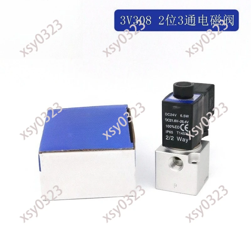 2 Position 3 Way Vacuum Solenoid Valve 3V3-08-NC 3V308NCB High Flow Pneumatic Valve