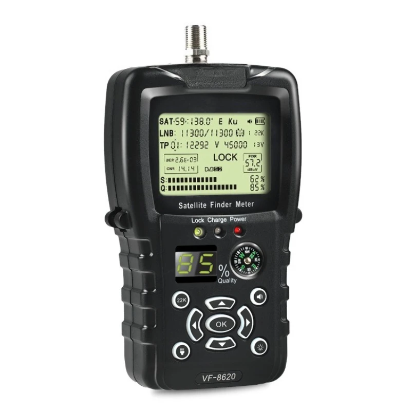 

High definition star finder DVB-S2 /S2X with flashlight, compass
