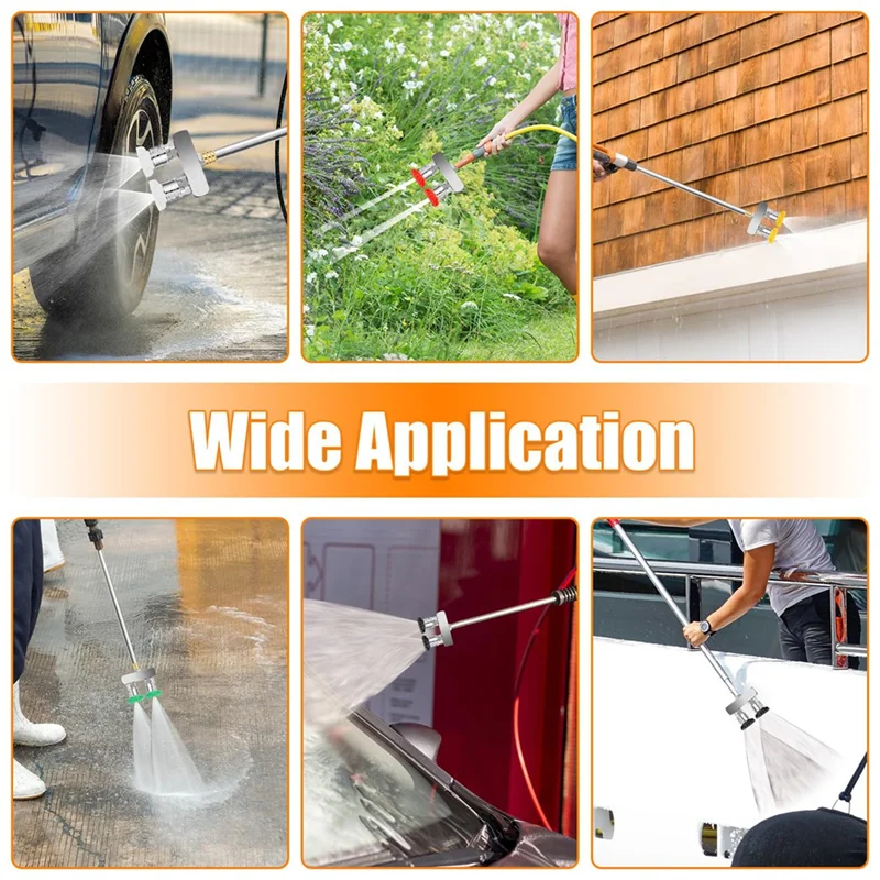 AAAF Pressure Washer Tips, 2-In-1 Power Washer Nozzle Tip, Dual Pressure Washer Nozzle With 10 Pressure Washer Sprays Nozzles
