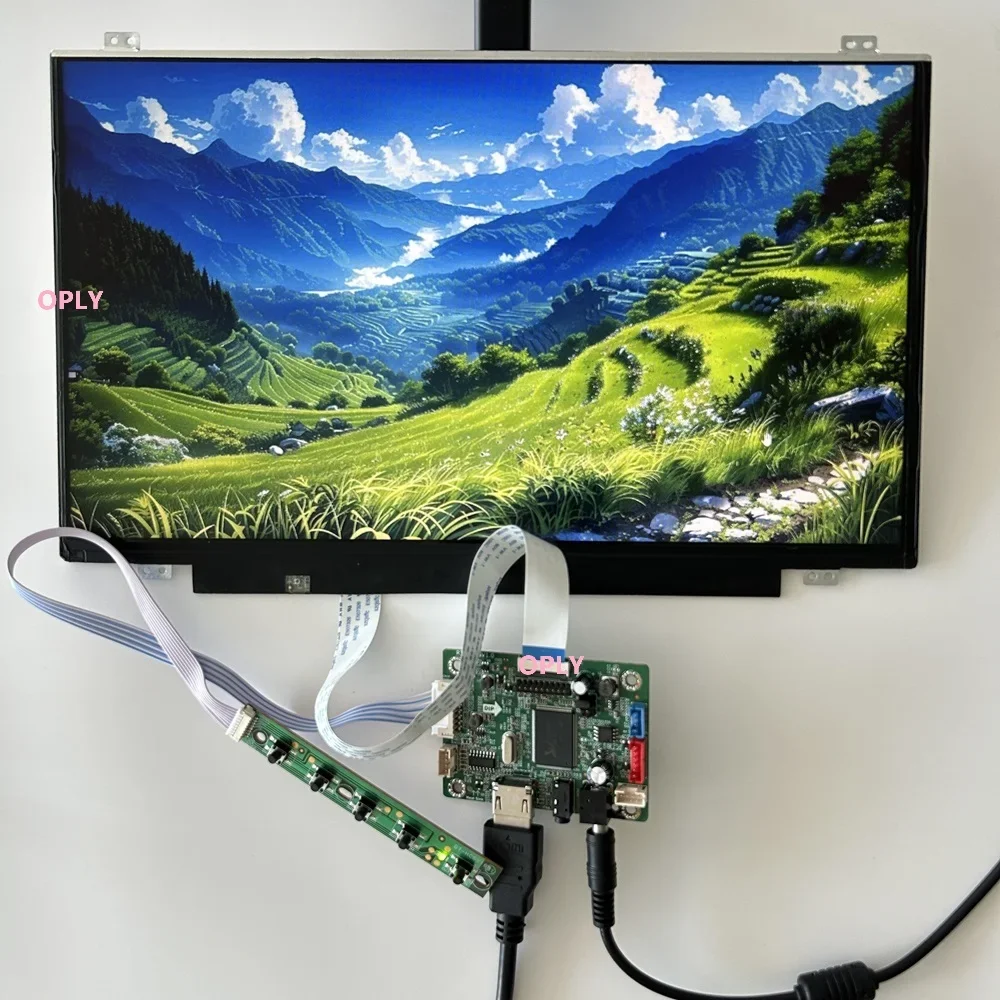 Nuevo monitor de pantalla de panel IPS EDP de 14 "1920X1080 1080P + MINI placa controladora compatible con HDMI para PC PS X360 portátil frambuesa