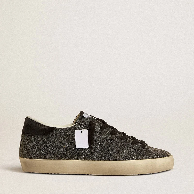 Image of Damen Shabby und Used-Look Sneakers Echtleder-Sneakers Modische Lässige Vielseitige Weiße Schuhe