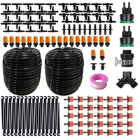 15/30M DIY Watering Misting Sprayer Dripper Drip Auto Irrigation Kit Garden Flower Bed Greenhouse Lawn Sprinklers