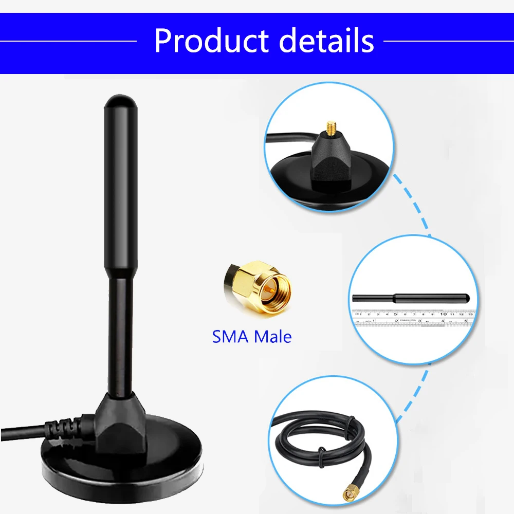 5G 4G 3G Antenna 35dBi Full-band Pure copper Sucker Antenna 600-6000MHz for Router Modem Signal Booster