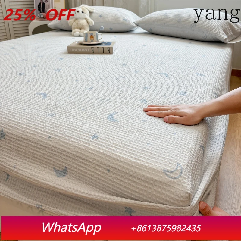 

Sheet set Cotton mattress Non-slip sheet with elastic mattress cover