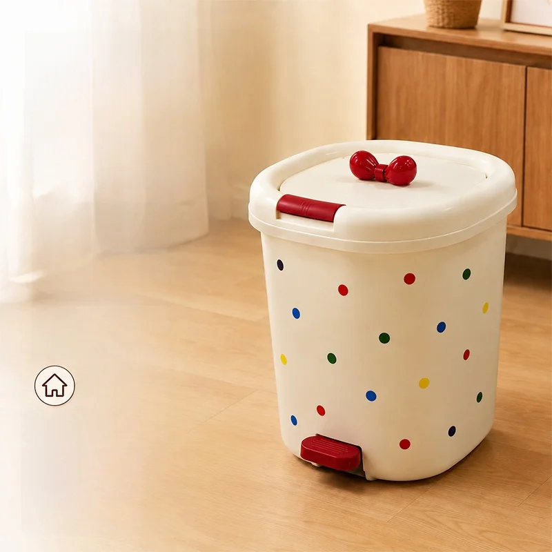 large-capacity-polka-dot-trash-can-foot-pedal-hand-press-dual-open-design-with-lid-silent-soft-close-for-home-use-kitchen
