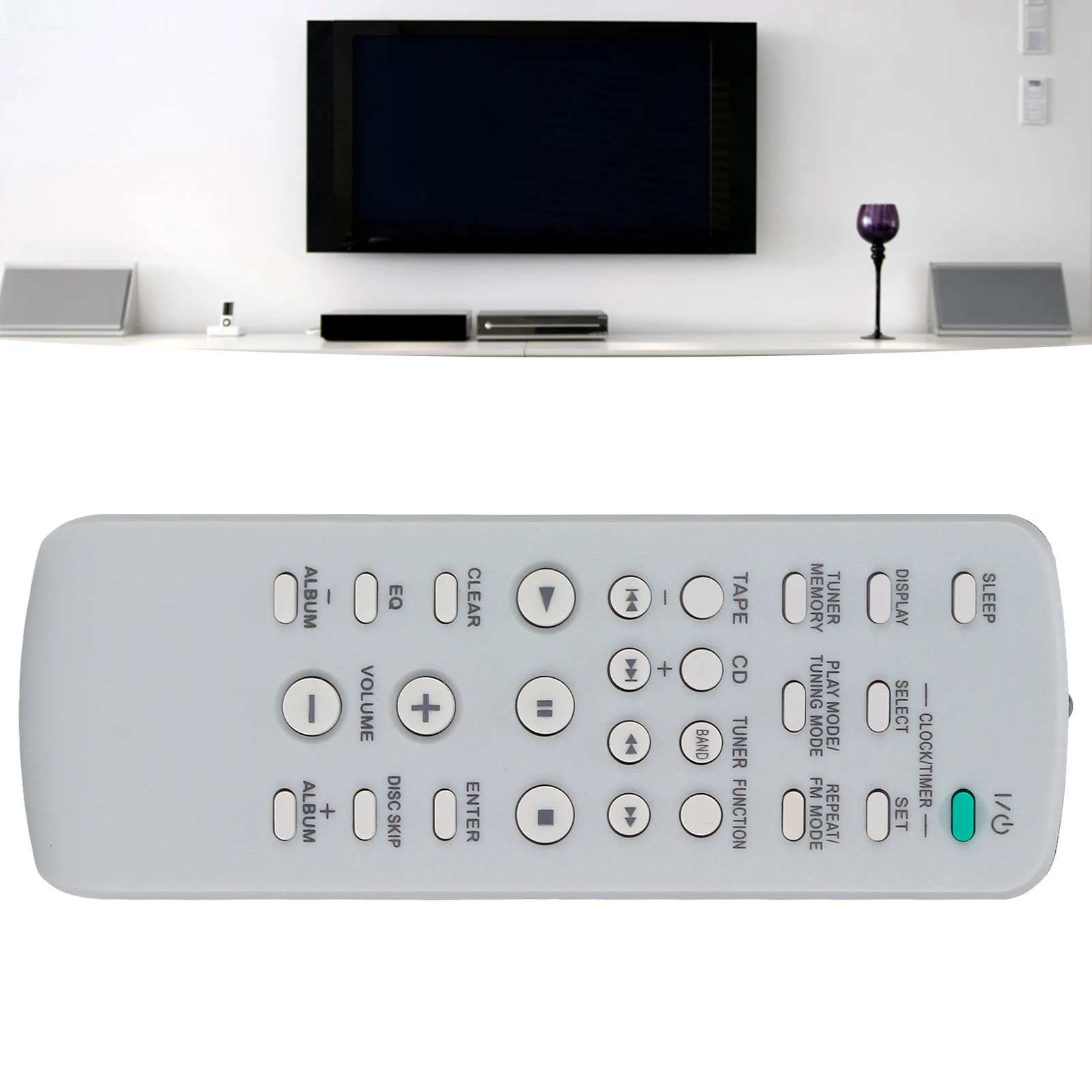 Ersatz-Fernbedienung aus Kunststoff, tragbare Fernbedienung für RM‑SC3 RM‑SC30 CD-HIFI-System, Ersatzfernbedienung