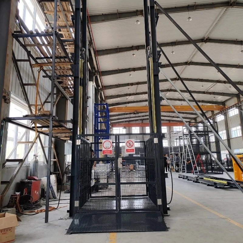 1 Ton Capacity Custom Electric Hydraulic Industrial Elevator Cargo Elevator