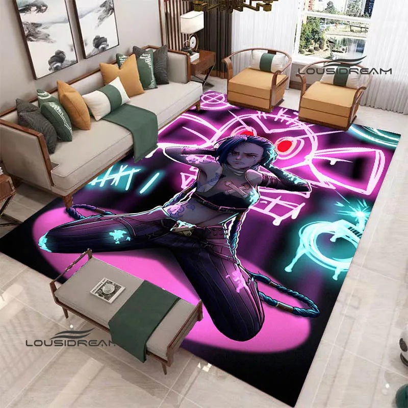 Arcane: League of Legends Cartoon Printed Carpet Non-slip carpet carpets for bed room outdoor rug bedroom decor birthday gift