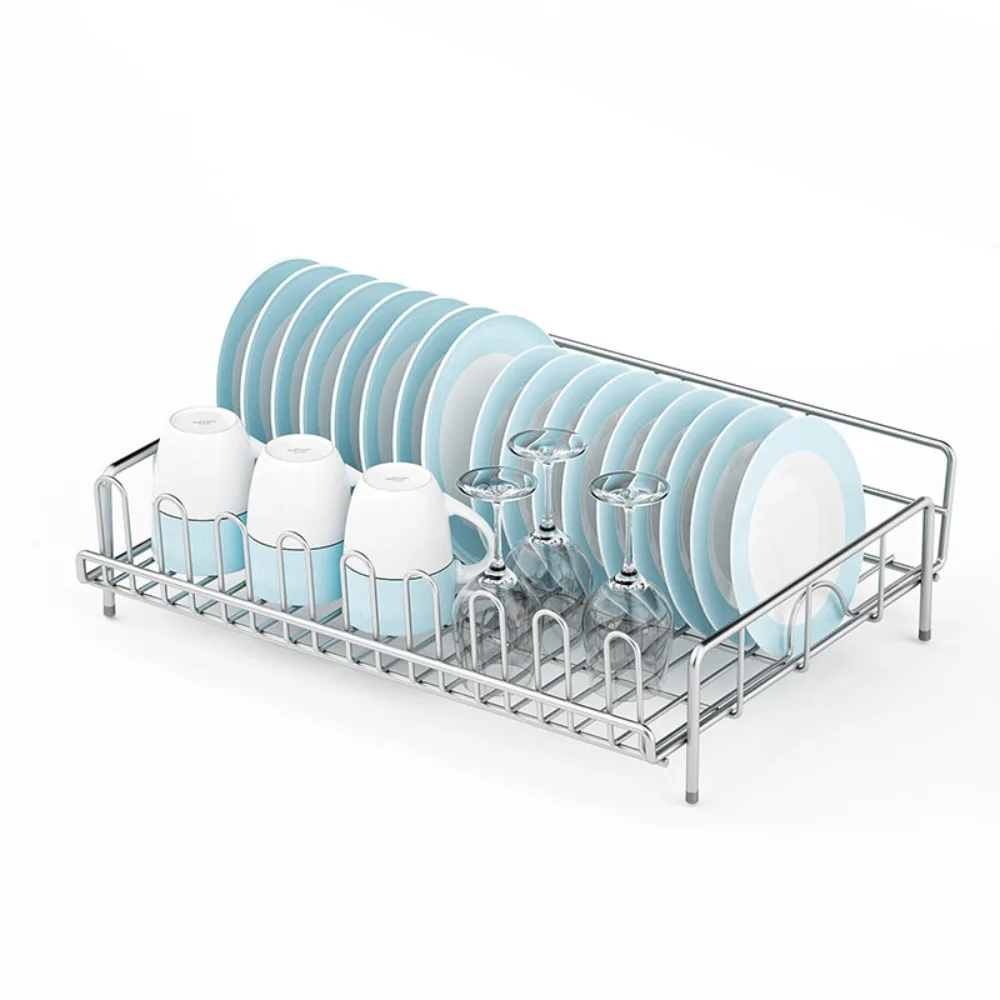 

Kitchen Organizer Stainless Steel Bowl Rack Dish Drainer Home Storage Rack for Tableware Cutlery Rack Kitchen Accessories