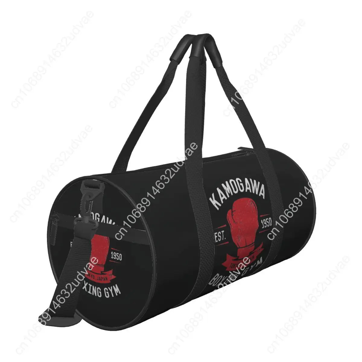 Kamogawa Boxing Gym Vintage Gym Bag Portable Sports Bags with Shoes Training Pattern Handbag Graphic Fitness Bag For Male Female