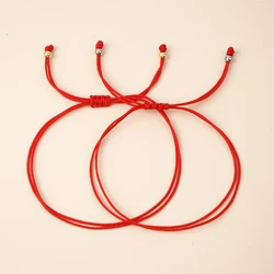 Go2boho Red Rope Bracelets Handmade Healing Luck Chain Boho Minimalist Trendy Multi-Layer Jewelry For Women Men Festival Gift