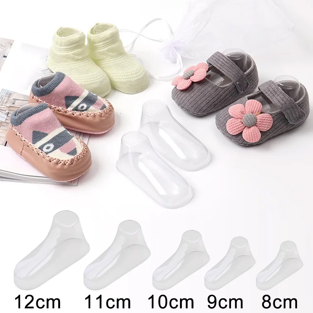 

1/3/5Pairs Plastic Foot Model Sock Molds Paste Baby Fondant Booties Mould Extrusion Display Gift Shoe Packaging Wholesale