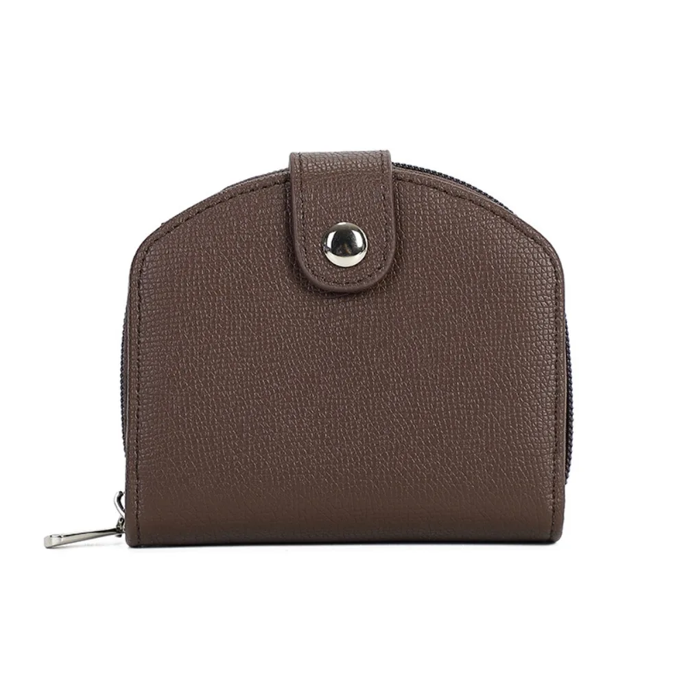 أزياء بو الجلود المرأة محفظة قصيرة سستة غلق بمشبك سعة كبيرة سليم محفظة صغيرة حافظة للبطاقات حامل النساء الفتيات