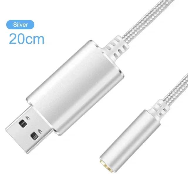 DuKabel Carte Son Externe USB Vers Double Jack 3.5 Mm - Adaptateur Audio Plug & Play Pour PC, PS4, Casque Jeu Micro Haut-Parleurs