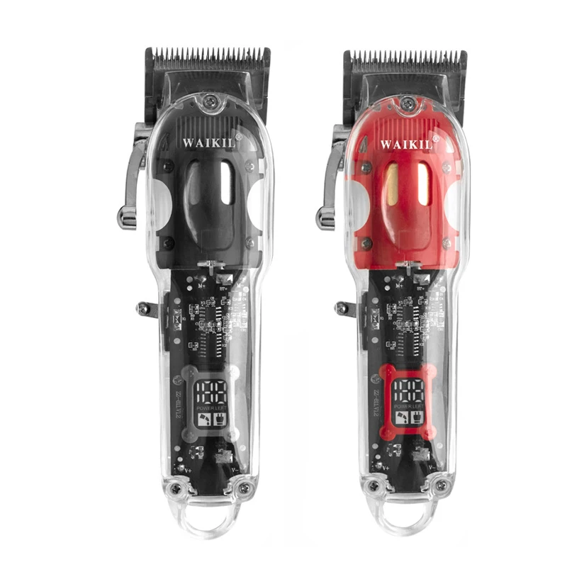 WAIKIL-barbeiro elétrico multi-funcional navalha para homens, cabeça branqueamento empurrador, carregamento USB, aparador sem fio, óleo cabeça clipper, novo