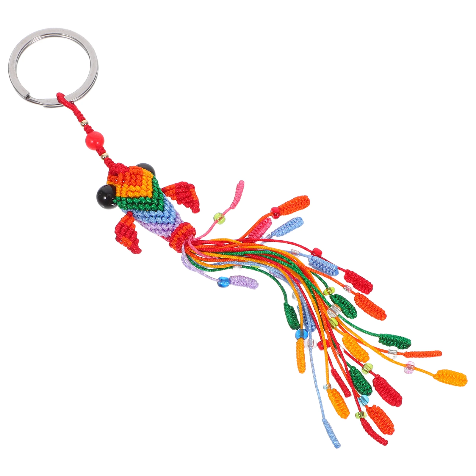 

Hand-woven Pendant Decor Car Hanging Koi Chinese Knot Wire Embroidered Carp Home