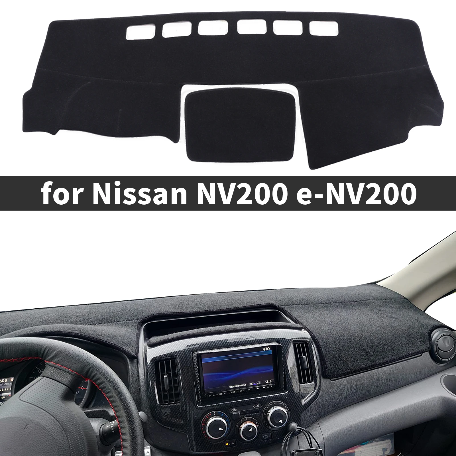 

fit for Nissan NV200 e-NV200 2010 2011 2012-2018 Car Accessories Dashmat Dashboard Cover Pad Protective Carpet DashMat Sunshade