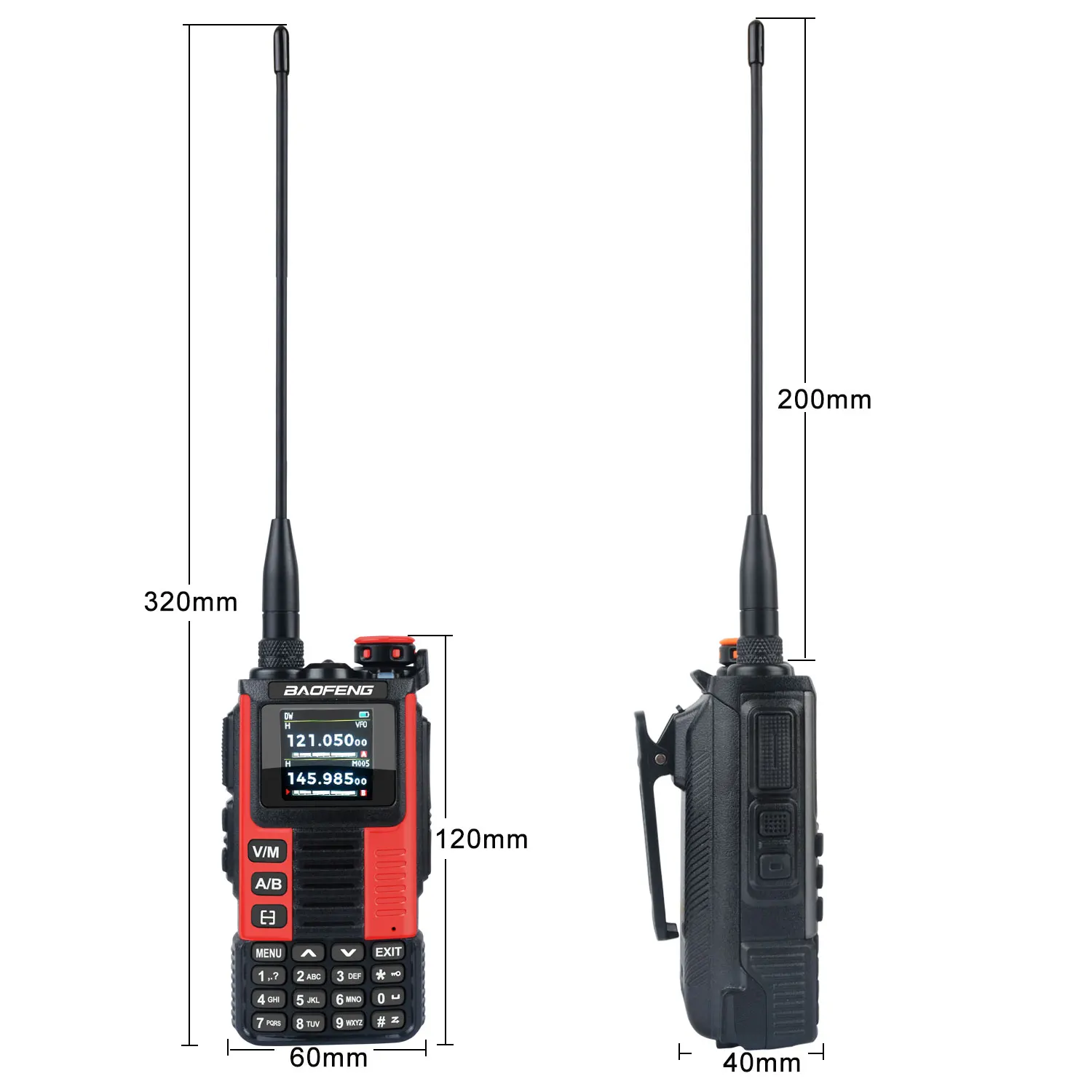 Baofeng-walkie-walkie airband,scrambler dual watch,freq sweep amateur,fm,vox,gtr,双方向ラジオ,65-600mhz,640ch,k67 pro,gmrs