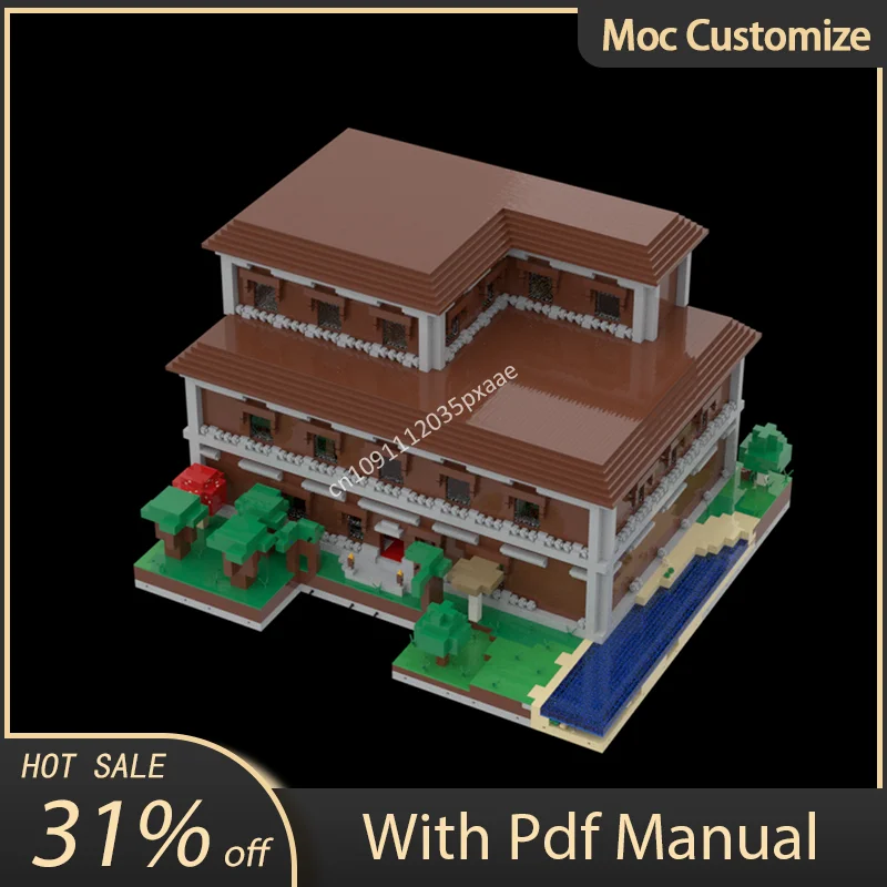 Moc 25645pcs UCS Woodland Mansion Modularity Architecture Model Building Blocks Creative Assembly Bricks Toys Kid Christmas Gift