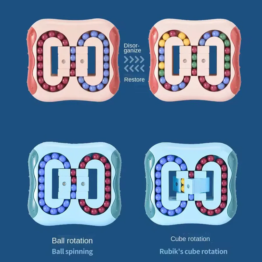 Rotating Magic Bean Fingertip Toy Puzzles Games for Kids Adults Intelligence Montessori Educational Toys