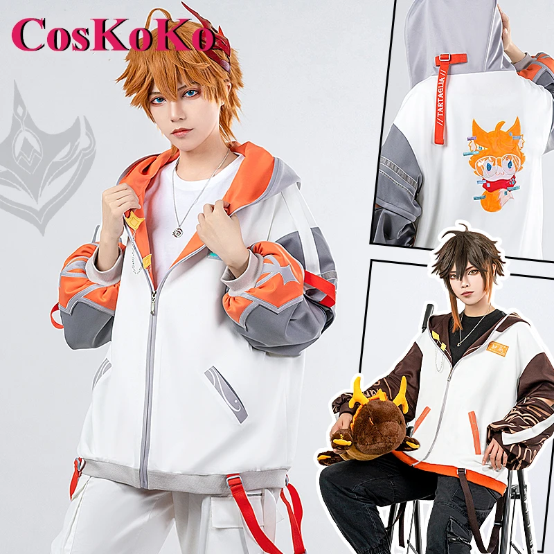 CosKoKo Xiao/Wanderer/Tartaglia/Zhongli/Ganyu/Yae Miko/Raiden Cosplay Genshin Impact Costume Little Animal Adventure Group Coat