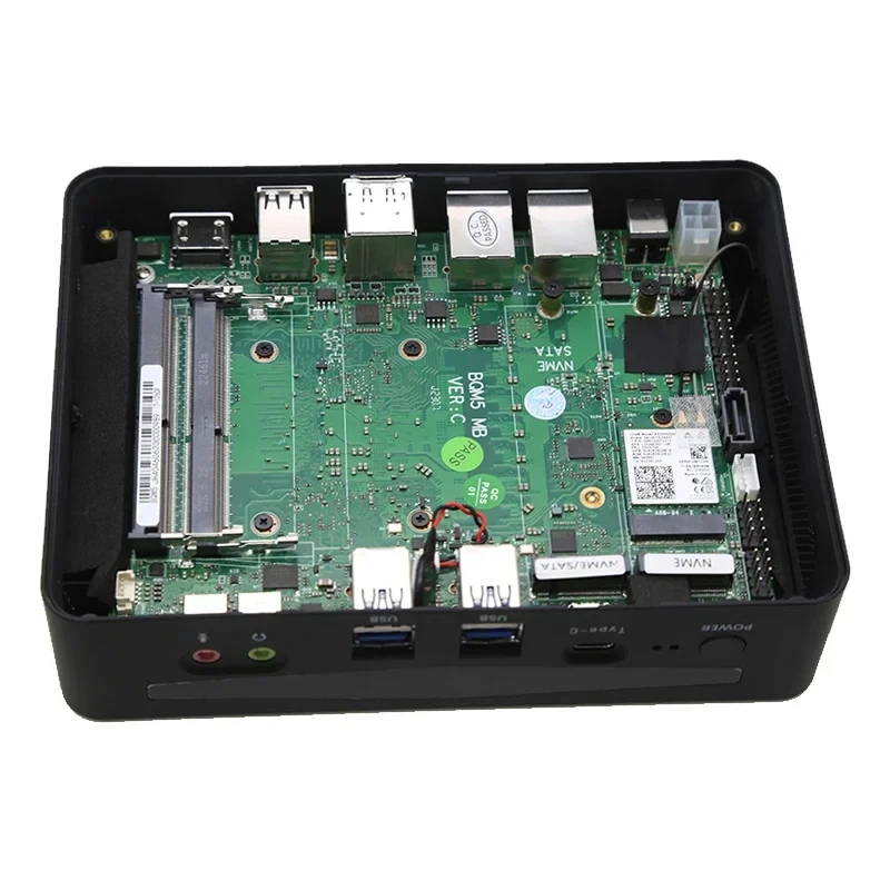 2025I-ntel Core  I9-13900H 14 Cores 2*DDR5 Memory Slot up to 64GB 2*HD+DP+Type-C 6USB 2 X RJ45 Giga LAN for Office or Gaming Pc