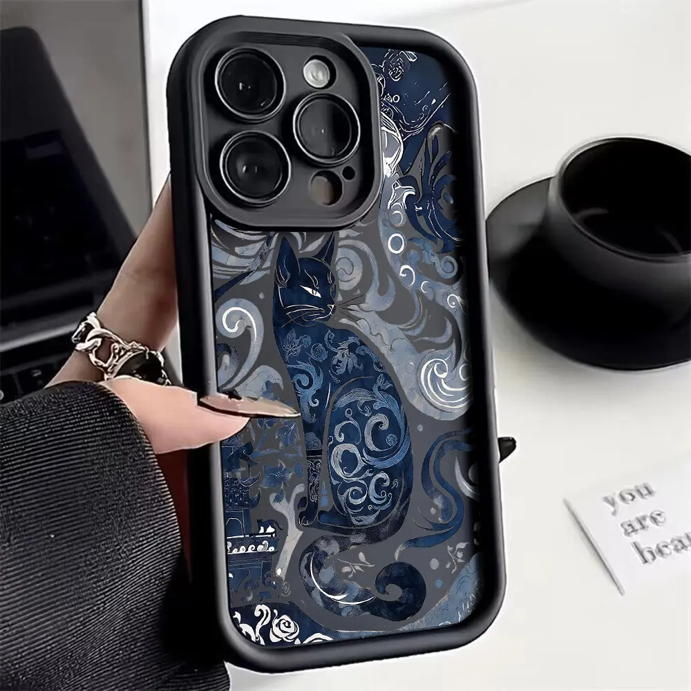 Graffiti Cute Cool Cat Phone Case For OnePlus 12 12R 11 11R 10R 8T Nord CE Ace 2 3 4 Lite 4G 5G Soft Silicone TPU Back Cover