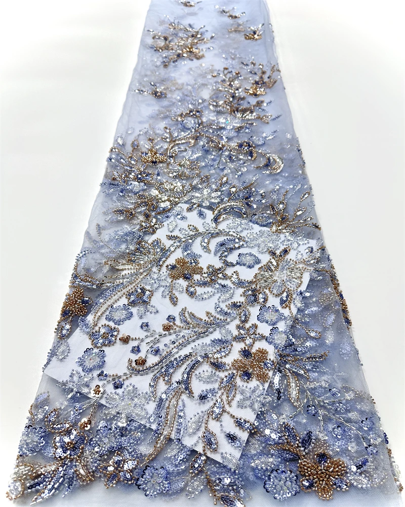 قماش دانتيل فاخر راقي مع ترتر، تطريز فرنسي، عريس ثقيل، أزياء أفريقية، نيجيرية، فستان سهرة