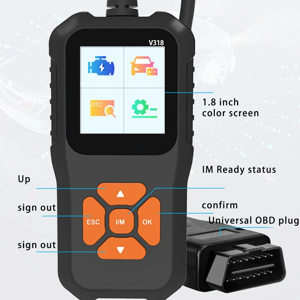 Fault Tester Car Supplies Compact Size Vehicle Code Reader Testing Tool