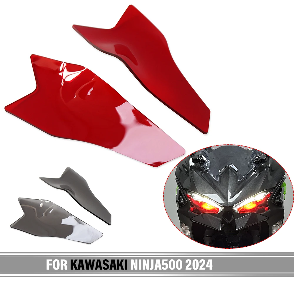 For KAWASAKI NINJA500 2024 Headlight Cover Protective Smoke Guard Head Lamp Screen Shield NINJA500 Accessories Headlight