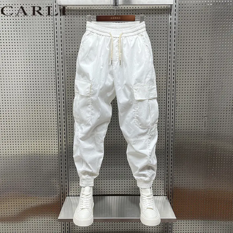 Lente Zomer Cargo Broek Mannen Dunne Sneldrogende Enkellange Harembroek Casual Mannen Mode Losse Streetwear Joggers broek