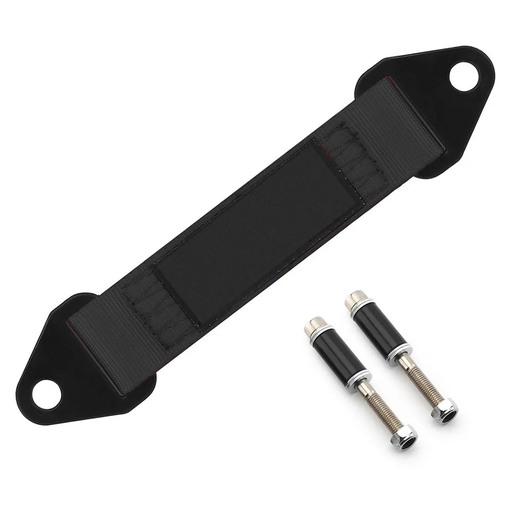 Car Limit Straps 10 inch 16 inch, 4-Layer Black Thickened Woven Check Straps, Heavy Duty Suspension Accessory for Modification