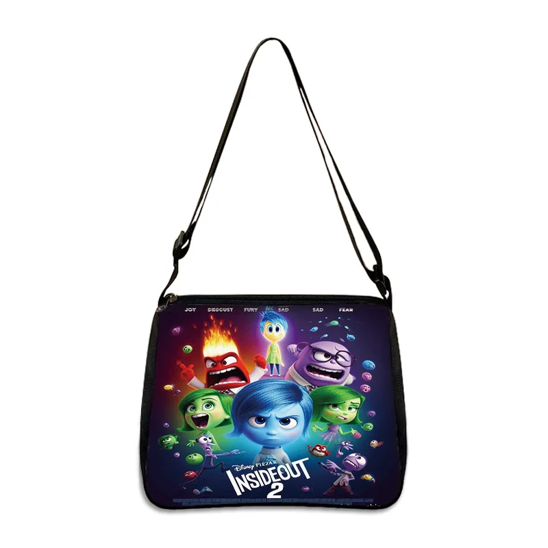 Inside Out 2 Crossbody Bag for Women Disney New Cartoon Joy Sadness Anger Underarm Bag Girls Fashion Shoulder Bags Xmas Gifts