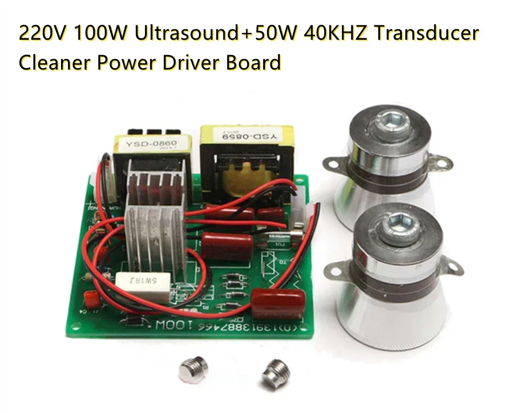 40KHz Transducer High Performance Efficiency Ultrasound Cleaning Circuit Board 100W 220V Ultrasonic Cleaner Power Driver Board