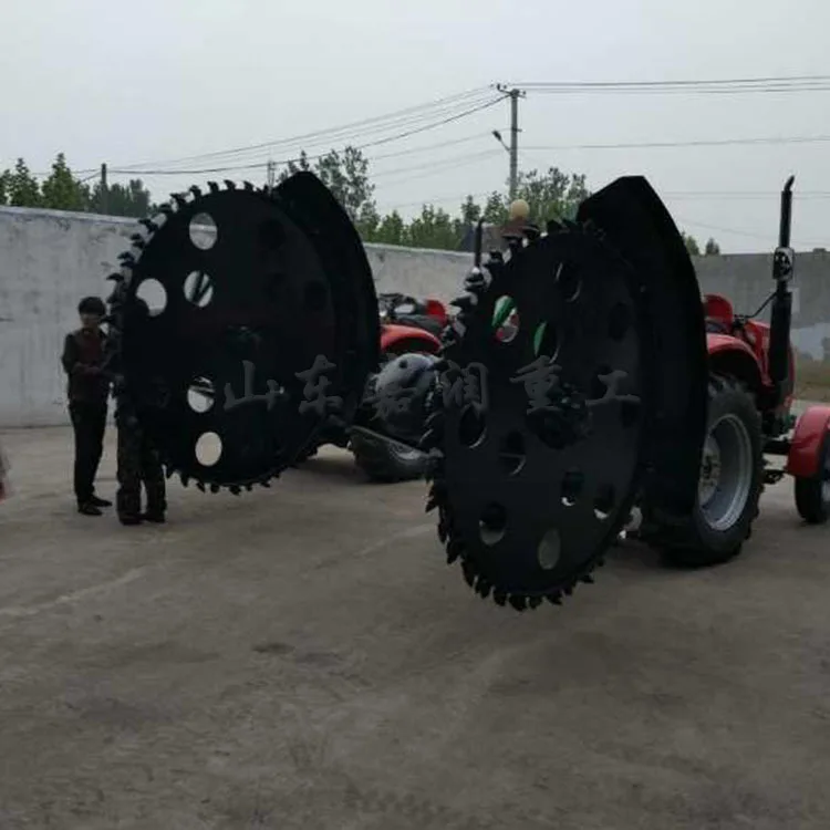 HCY Multifunctional concrete trencher, rear-mounted land trencher, cable trencher